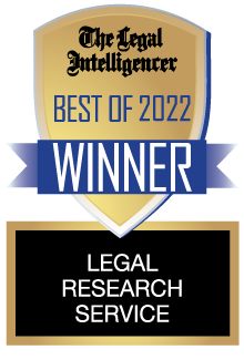 The Legal Intelligencer Best of 2022: WINNER - Best Legal Research Service